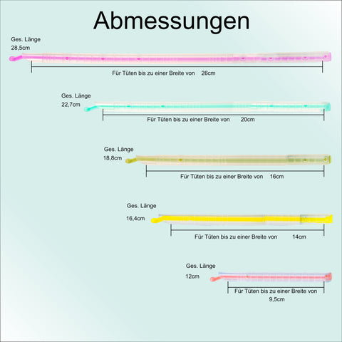 TütenFix - Luft- & Wasserdichte Versiegelungsstäbchen für Tüten aller Art