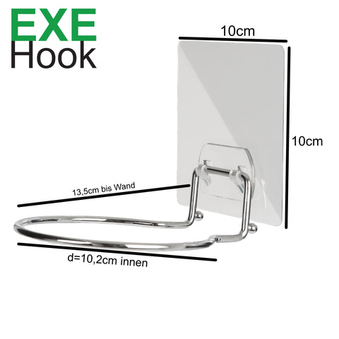 EXE-Hook Ring halter für Flaschen, Föhn,... 5Kg