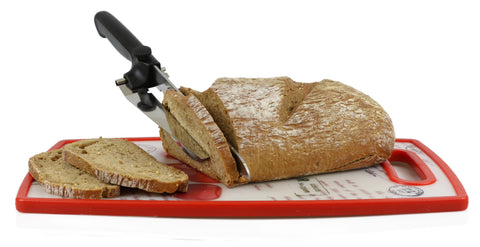 Coltello da pane con distanziale, coltello multiuso, tagliaverdure, acciaio inox, nero