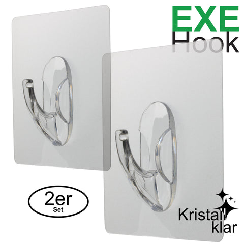 EXE-Hook wall hook XL >5Kg square clear