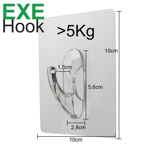 EXE-Hook wall hook XL >5Kg square clear