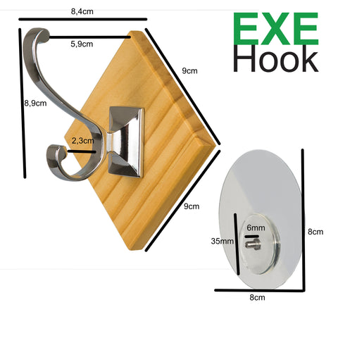 EXE-Hook coat hook real wood