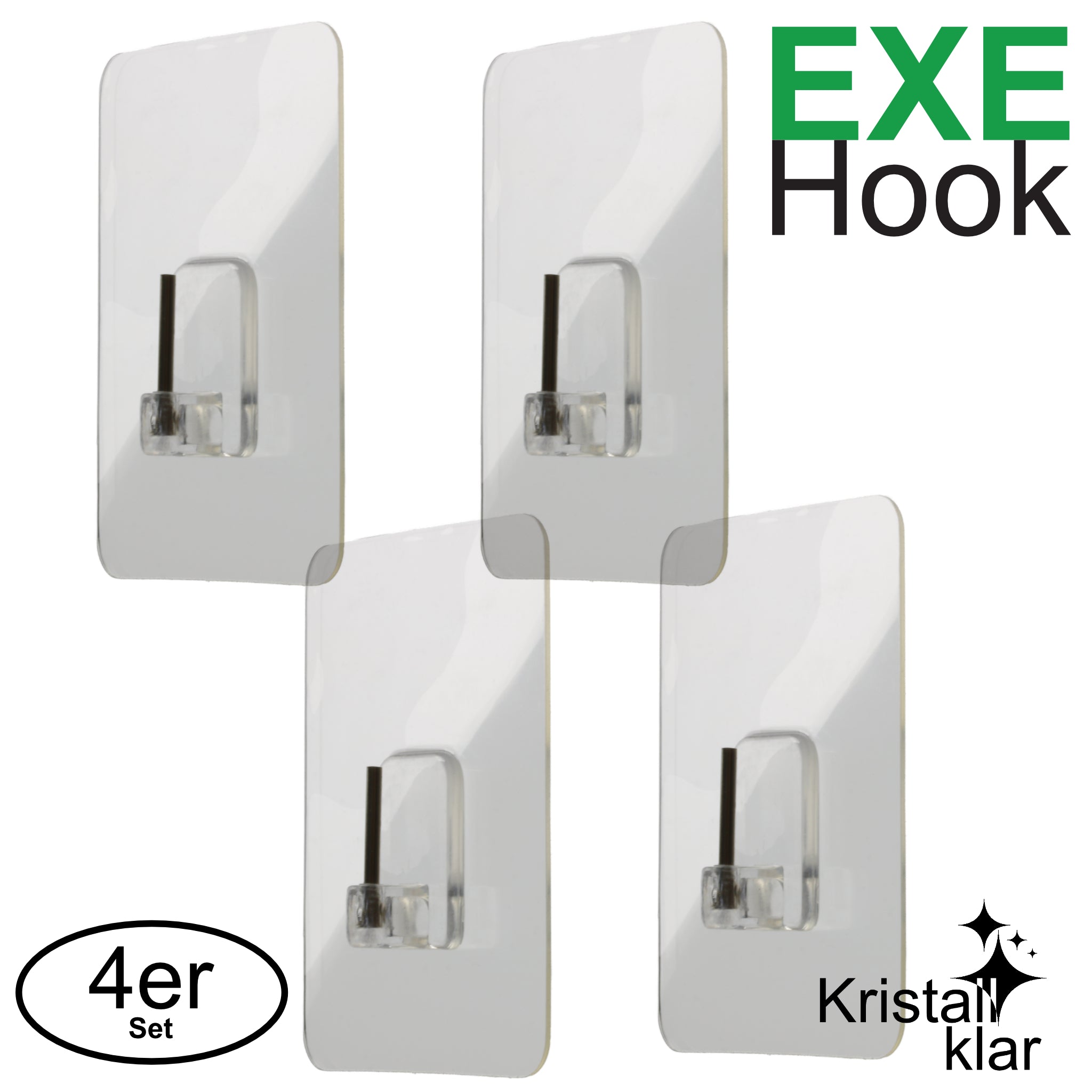 EXE-Hook Wandhaken XS rund klar >3 kg (5er Set) - First Camper
