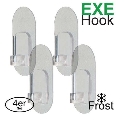 EXE-Hook Gardinenstangen Haken >4Kg (4er Set)