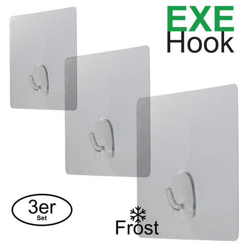 EXE-Hook wall hook M >5Kg square matt (set of 3)