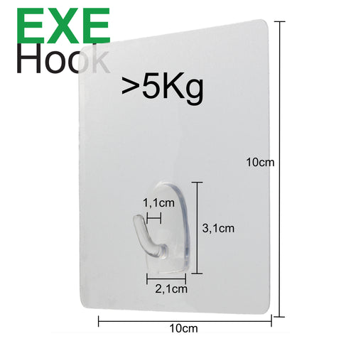 EXE-Hook wall hook M >5Kg square matt (set of 3)
