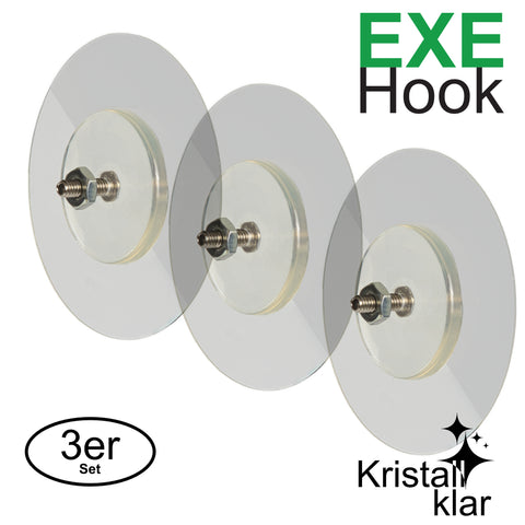 EXE-Hook screw threaded rod >4Kg (set of 3)
