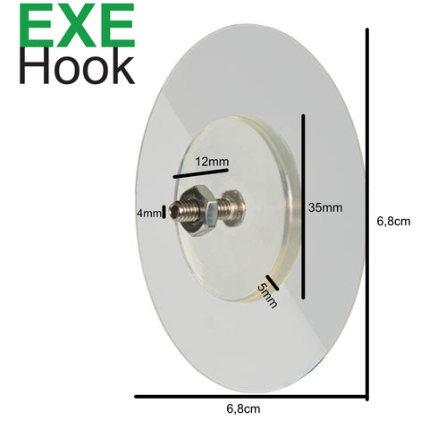 EXE-Hook screw threaded rod >4Kg (set of 3)