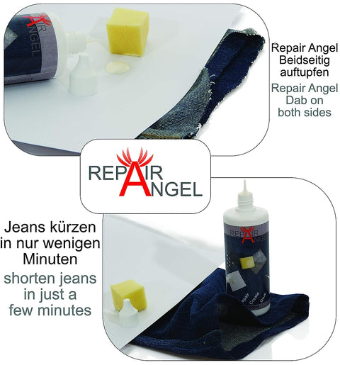 Textilkleber Stoffkleber Gewebekleber RepairAngel klebstoff Leder, Segel, Jeans