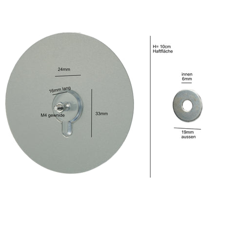 EXE-Hook Schraube Gewindestange >5Kg M4 2er Set
